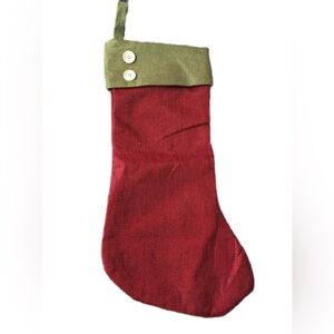 Red and Green Christmas Stocking